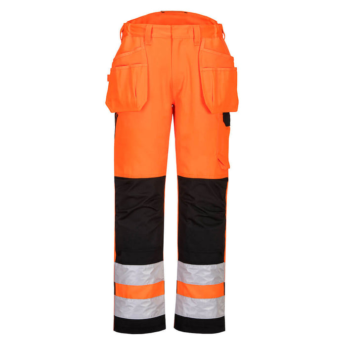 Portwest PW2 Hi-Vis Holster Pocket Trousers Orange | PW242