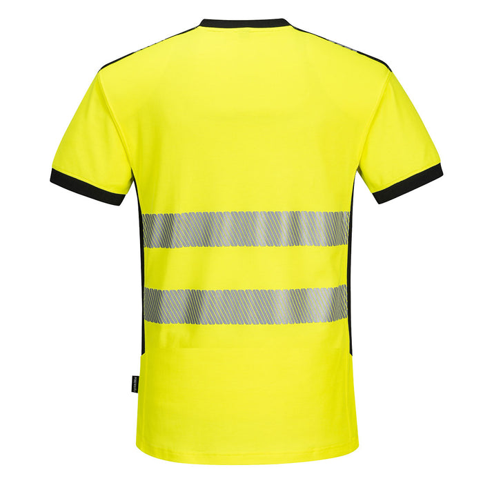 Portwest PW3 Hi-Vis V-Neck Mesh Insert T-Shirt S/S | PW310
