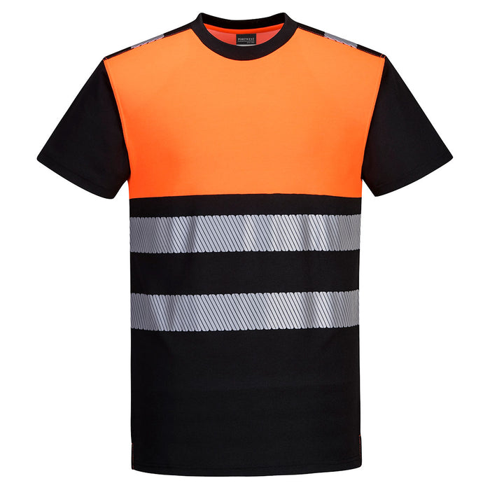 Portwest PW3 Hi-Vis Cotton Comfort Class 1 T-Shirt Short Sleeved | PW311