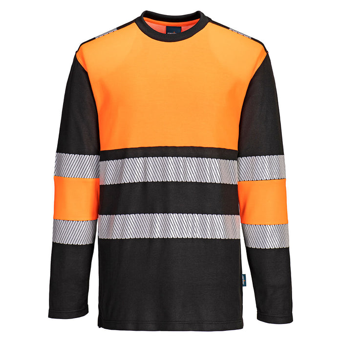 Portwest PW3 Hi-Vis Cotton Comfort Class 1 T-Shirt L/S | PW312