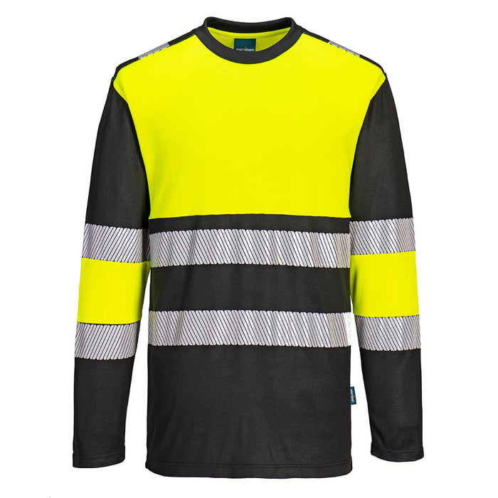 Portwest PW3 Hi-Vis Cotton Comfort Class 1 T-Shirt L/S | PW312