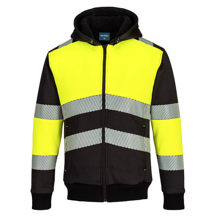 Portwest PW3 Hi-Vis Zipped Class 1 Winter Hoodie | PW377