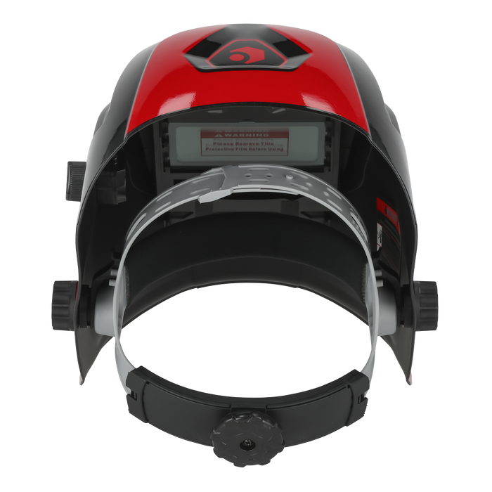 Auto Darkening Welding Helmet Shade 9-13 - Red | PWH1