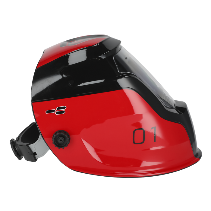 Auto Darkening Welding Helmet Shade 9-13 - Red | PWH1