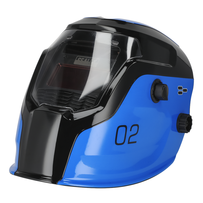 Auto Darkening Welding Helmet Shade 9-13 - Blue | PWH2