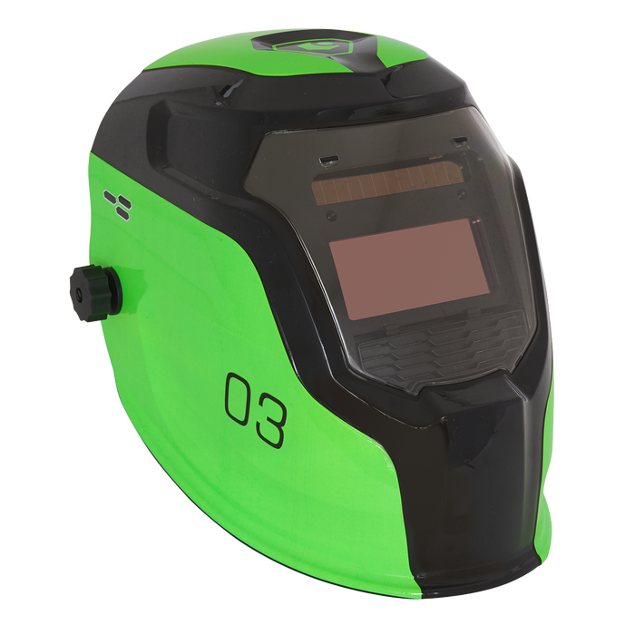 Auto Darkening Welding Helmet Shade 9-13 - Green | PWH3