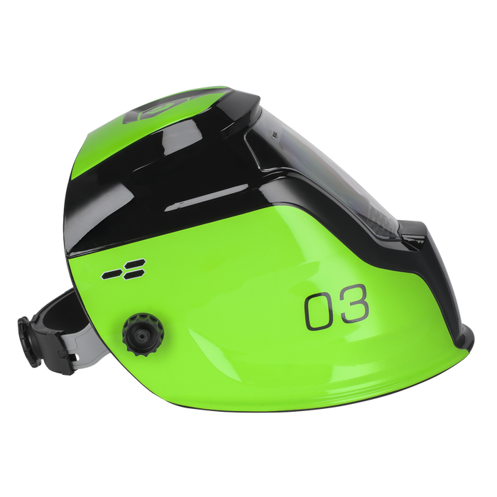 Auto Darkening Welding Helmet Shade 9-13 - Green | PWH3