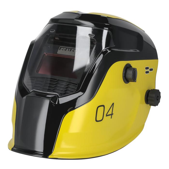 Auto Darkening Welding Helmet Shade 9-13 - Yellow | PWH4