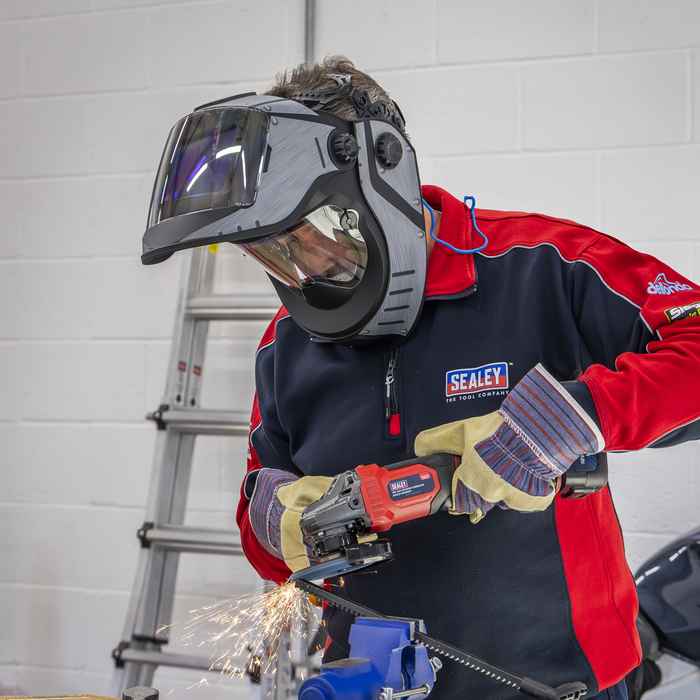 Auto Darkening Solar Powered Flip-Up Welding Helmet Shade 9-13 | PWH603