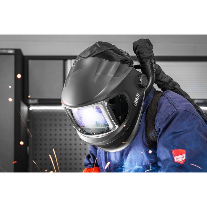 Auto Darkening Welding Helmet with TH3 Powered Air Purifying Respirator (PAPR) | PWH618