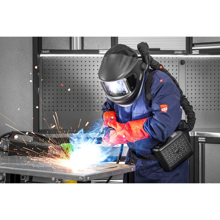 Auto Darkening Welding Helmet with TH3 Powered Air Purifying Respirator (PAPR) | PWH618