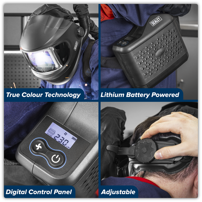 Auto Darkening Welding Helmet with TH3 Powered Air Purifying Respirator (PAPR) | PWH618