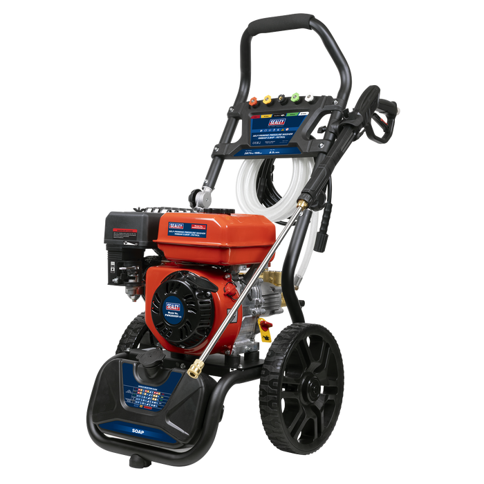 Pressure Washer 198bar 513L/hr Self-Priming 5.8hp Petrol | PWM2500SP