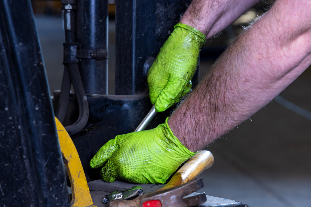 Mercator IDG Ideall Grip Strong Nitrile Glove Green | IDG-GRN