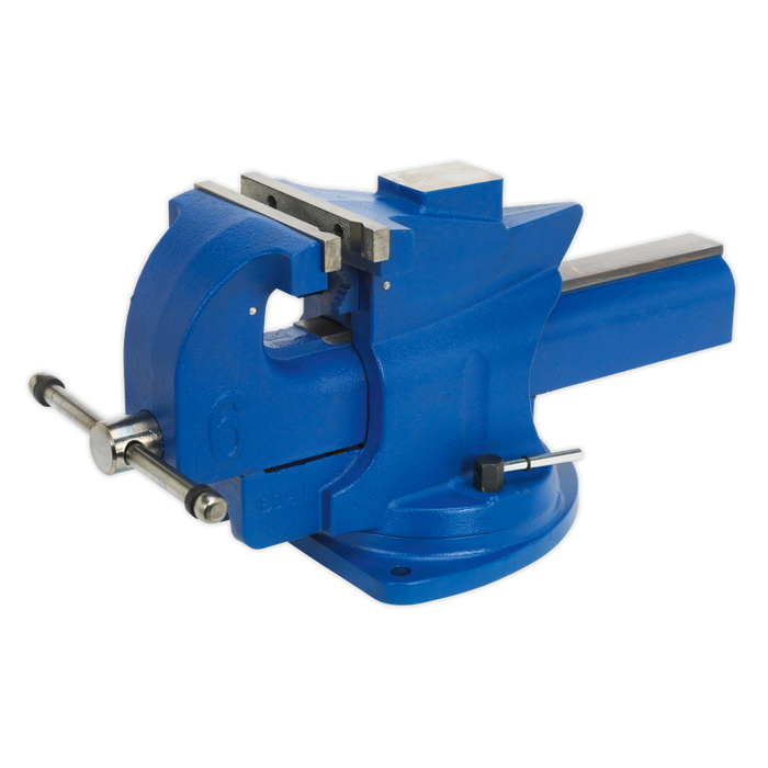 Quick Action Cast Iron Vice with Swivel Base 150mm | QAV150