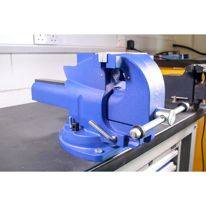Quick Action Cast Iron Vice with Swivel Base 150mm | QAV150
