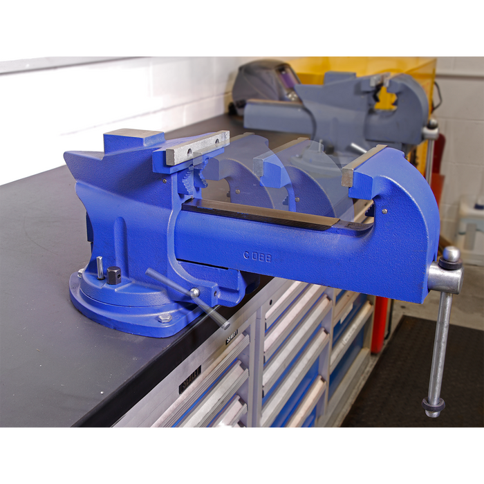 Quick Action Cast Iron Vice with Swivel Base 150mm | QAV150