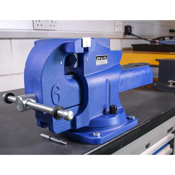 Quick Action Cast Iron Vice with Swivel Base 150mm | QAV150