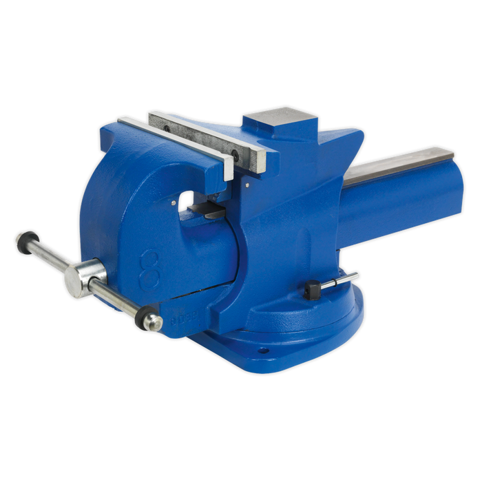 Quick Action Cast Iron Vice with Swivel Base 200mm | QAV200