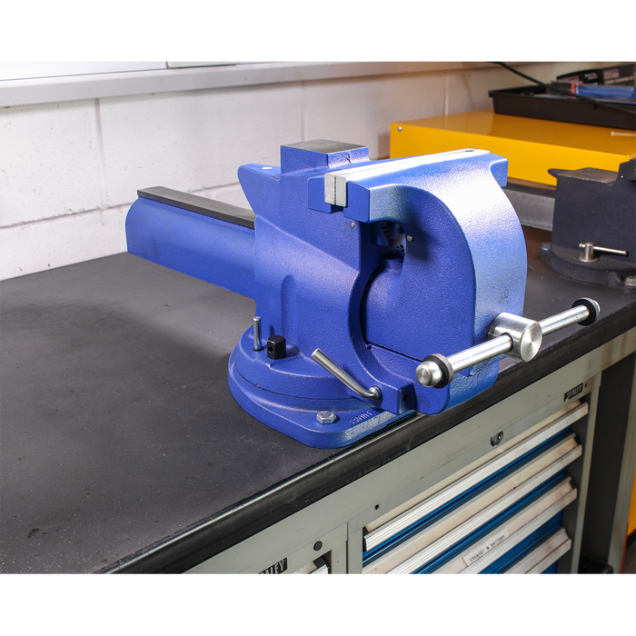 Quick Action Cast Iron Vice with Swivel Base 200mm | QAV200
