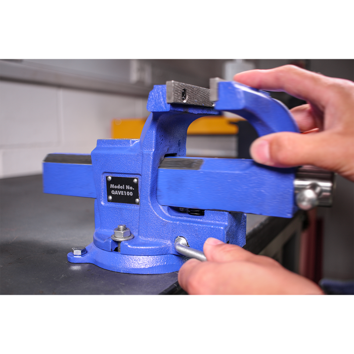 Quick Action SG Iron Vice with Swivel Base 100mm | QAVE100