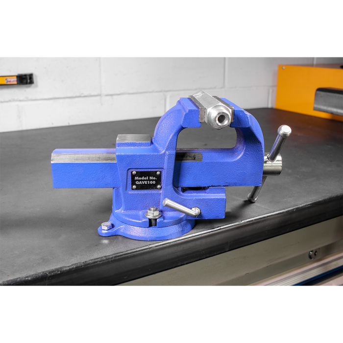 Quick Action SG Iron Vice with Swivel Base 100mm | QAVE100