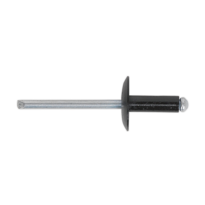 Aluminium Large Flange Rivet 4.8 x 14mm, Black - Pack of 200 | RAB4814L