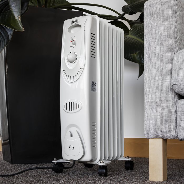 7-Element Oil Filled Radiator 1500W/230V | RD1500