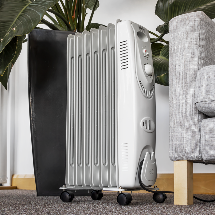 7-Element Oil Filled Radiator 1500W/230V | RD1500