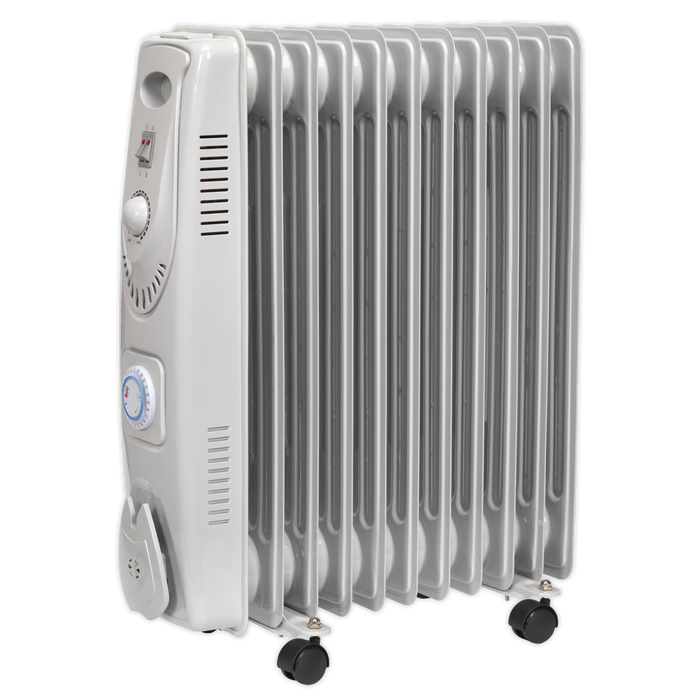11-Element Oil Filled Radiator with Timer 2500W/230V | RD2500T
