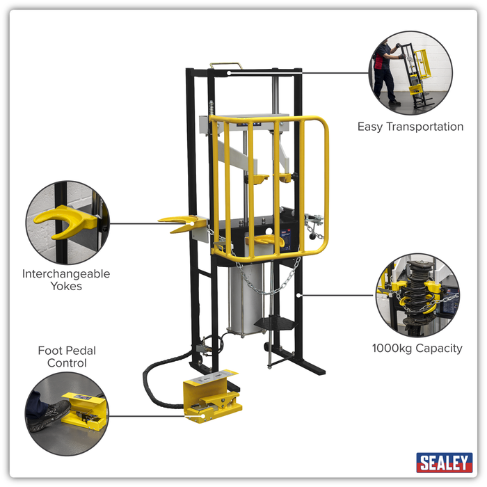 Air Operated Coil Spring Compressor 1000kg | RE300