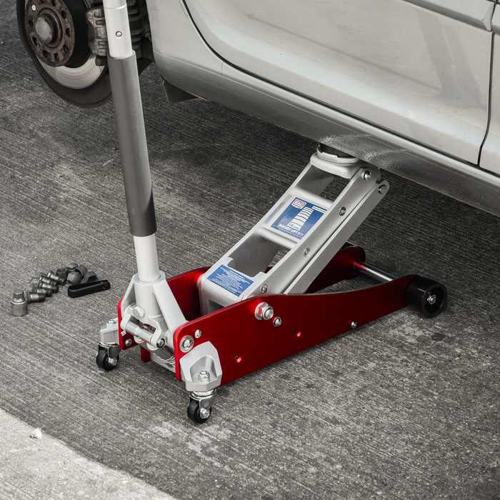Premier Low Profile Aluminium Trolley Jack with Rocket Lift 1.8 Tonne | RJA1800