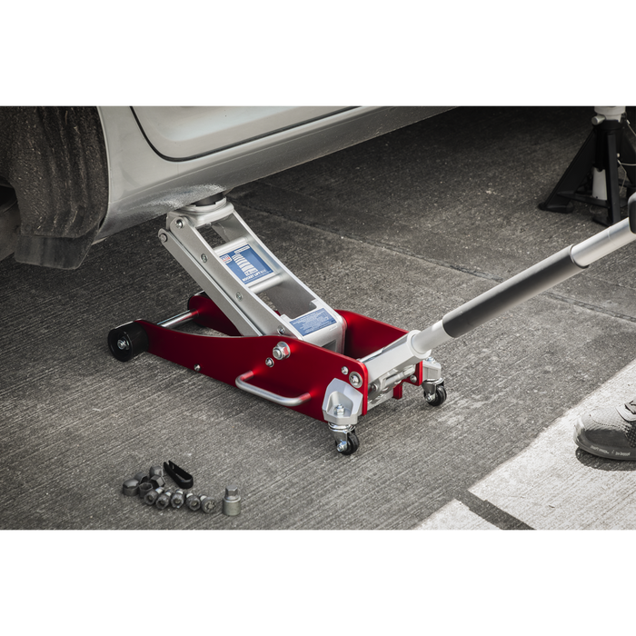 Premier Low Profile Aluminium Trolley Jack with Rocket Lift 1.8 Tonne | RJA1800