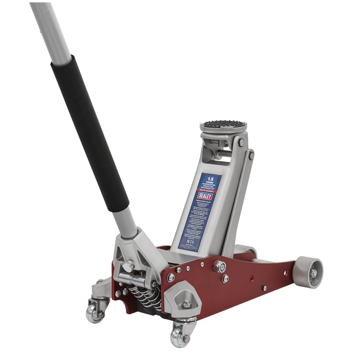 Aluminium/Steel Trolley Jack with Rocket Lift 1.5 Tonne | RJAS1500