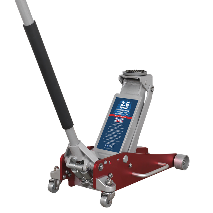 Aluminium/Steel Trolley Jack with Rocket Lift 2.5 Tonne | RJAS2500