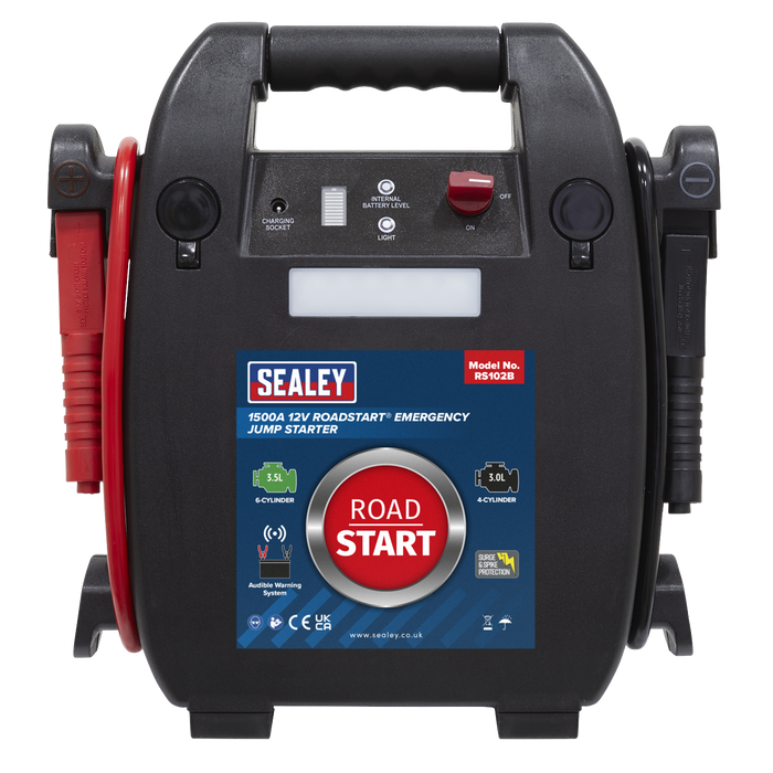 RoadStart® 12V Emergency 6-Cylinder Jump Starter 3.5L | RS102B