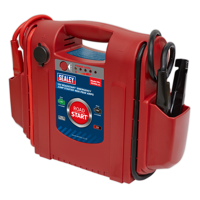 RoadStart® 12V Emergency Jump Starter 1600 Peak Amps | RS102