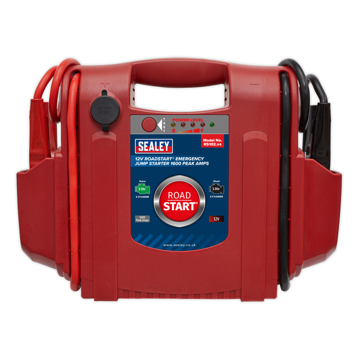 RoadStart® 12V Emergency Jump Starter 1600 Peak Amps | RS102