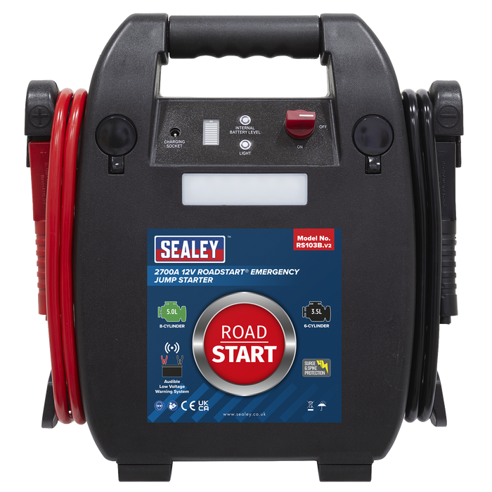 RoadStart® 12V Emergency Jump Starter 2700 Peak Amps | RS103B