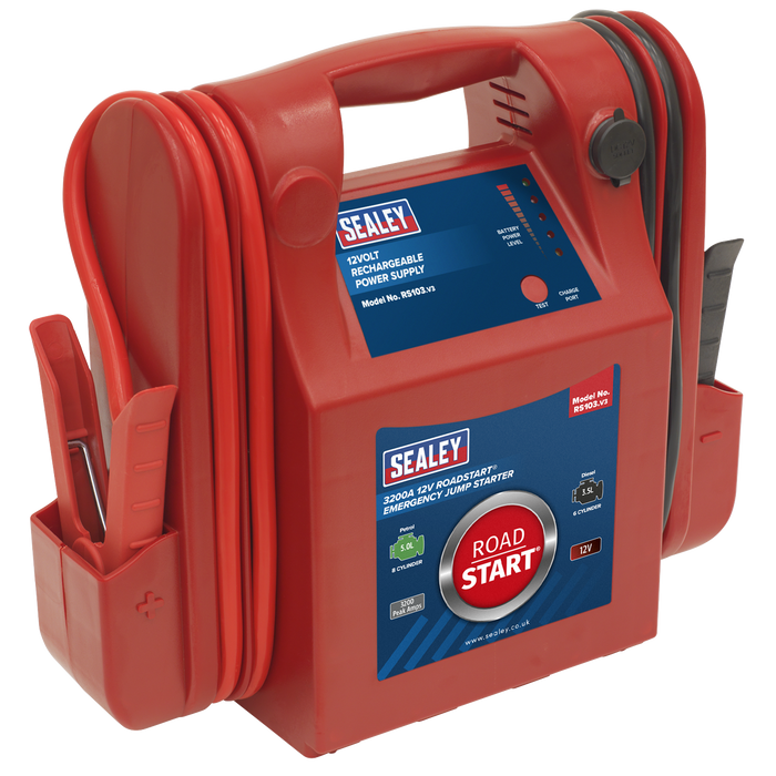 RoadStart® 12V Emergency Jump Starter 3200 Peak Amps | RS103