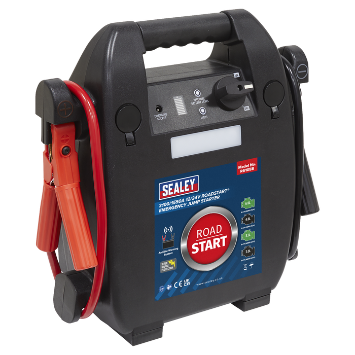 RoadStart® 12/24V Emergency 8-Cylinder Jump Starter 6L | RS105B