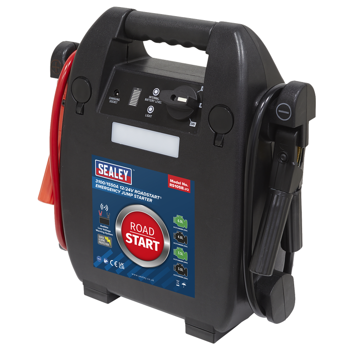 RoadStart® 12/24V Emergency 8-Cylinder Jump Starter 6L | RS105B