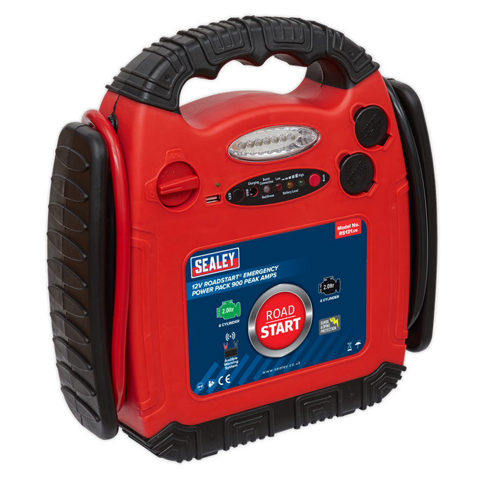 RoadStart® 12V Emergency Jump Starter 900 Peak Amps | RS131