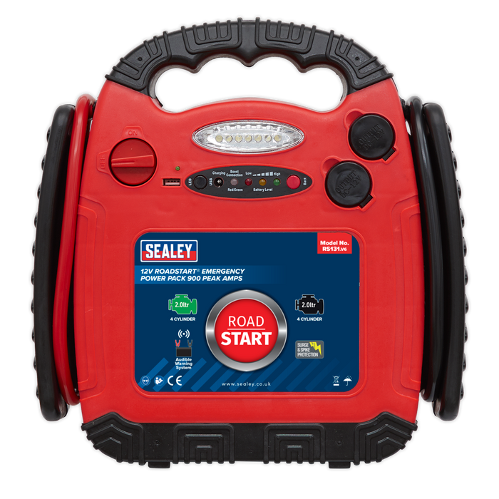 RoadStart® 12V Emergency Jump Starter 900 Peak Amps | RS131