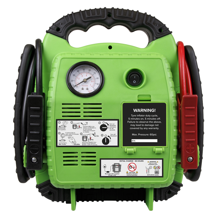 RoadStart® 12V Emergency Jump Starter with Air Compressor 900 Peak Amps | RS1322HV