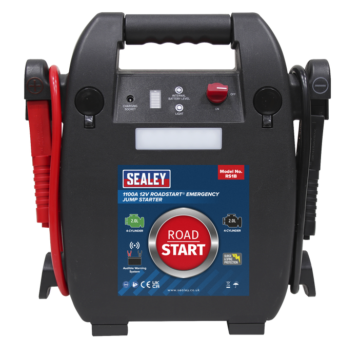 RoadStart® 12V Emergency 4-Cylinder Jump Starter 2L | RS1B
