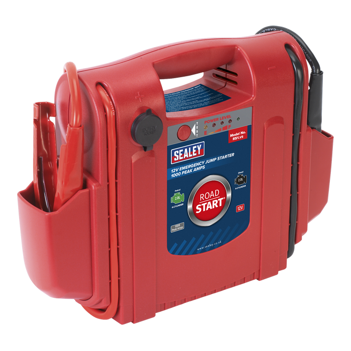 RoadStart® 12V Emergency Jump Starter 1000 Peak Amps | RS1