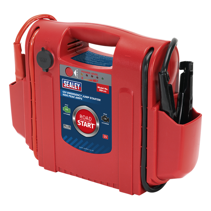 RoadStart® 12V Emergency Jump Starter 1000 Peak Amps | RS1