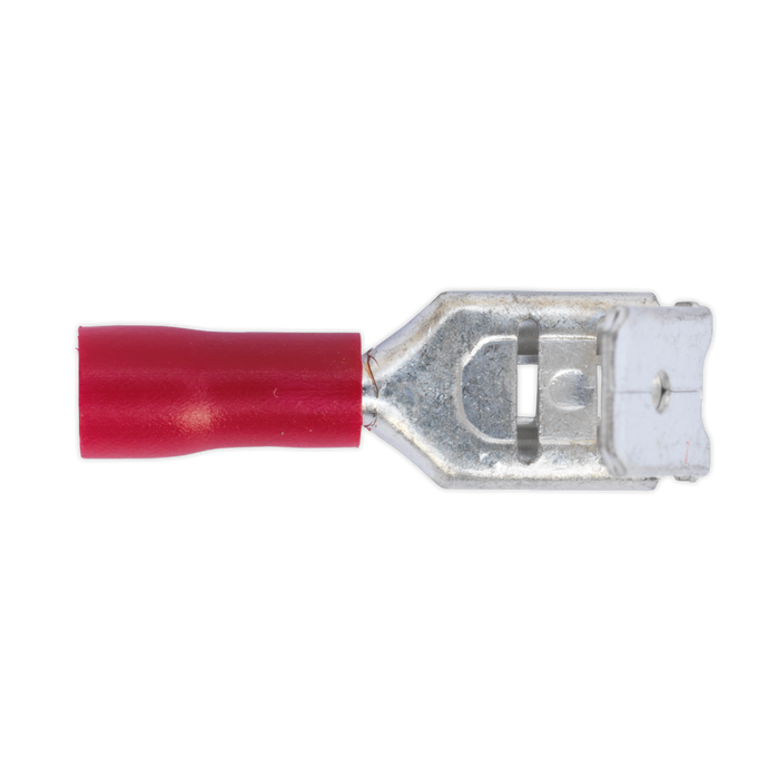 Piggy-Back Terminal 6.3mm, Red - Pack of 100 | RT17