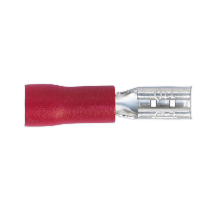 Push-On Female Terminal 2.8mm, Red - Pack of 100 | RT19